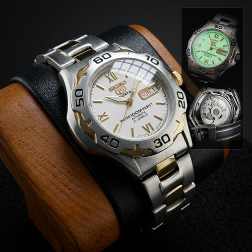 Vtg seiko automatic watch - 5,