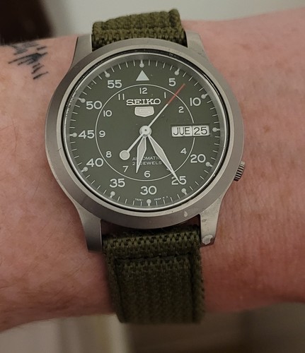 Seiko sports green - 5, men's