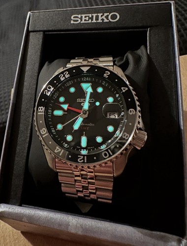 Seiko gmt black grape - seiko, 5
