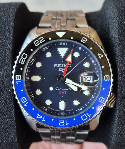 Seiko batman gmt date blue - seiko,